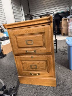 Vintage Barrister 2 Drawer Oak Filing Cabinet