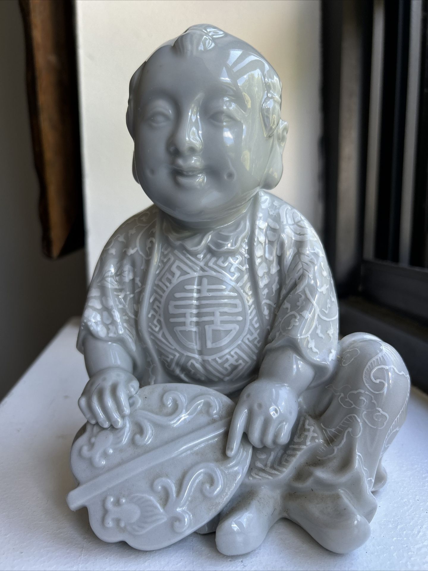 Chinese Glass Or Porcelain Figure