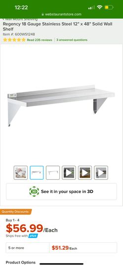 Wall Shelf Restaurant Grade