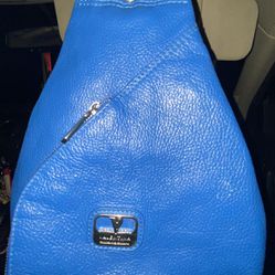 Beautiful Blue Leathered Valentina Bag