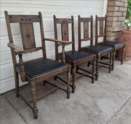 4 Vintage Dining Chairs