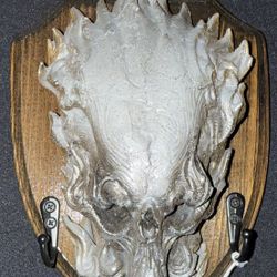 Skull Fire Wall Plaque