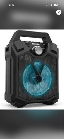 ROKER GO Portable Bluetooth Speaker w/ LED Light