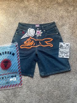 Billionaire boy club ice cream jorts