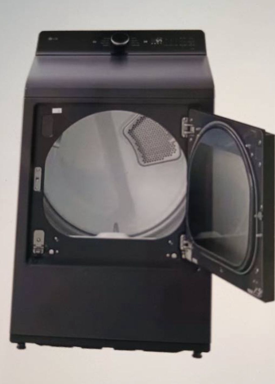 LG 7.3 cu. ft. Ultra Large Capacity Rear Control Electric Dryer with LG EasyLoad™ Door and AI Sensing 