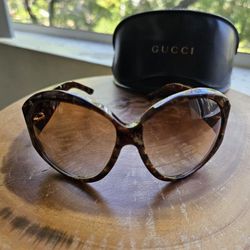 ♡COACHELLA♡ Y2K "Bugeye" Gucci GG 2927/S Tortoise Brown