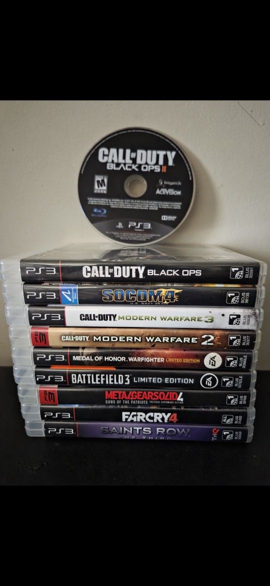 PS3 Games- Bundle of 10 Games for $50