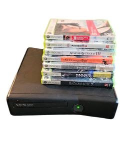 Microsoft XBox 360 Console System With 7 Games
