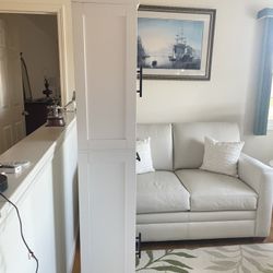 white storage cabinet plus
