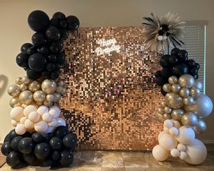 Champagne backdrop panel 48pk