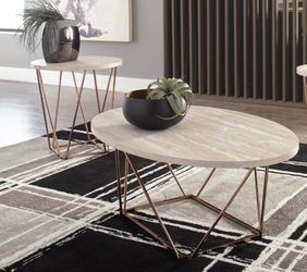 Coffee table with one end table