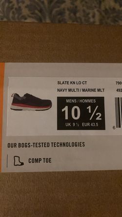 Bogs Slate KN Lo CT Work Shoes Men's 10.5