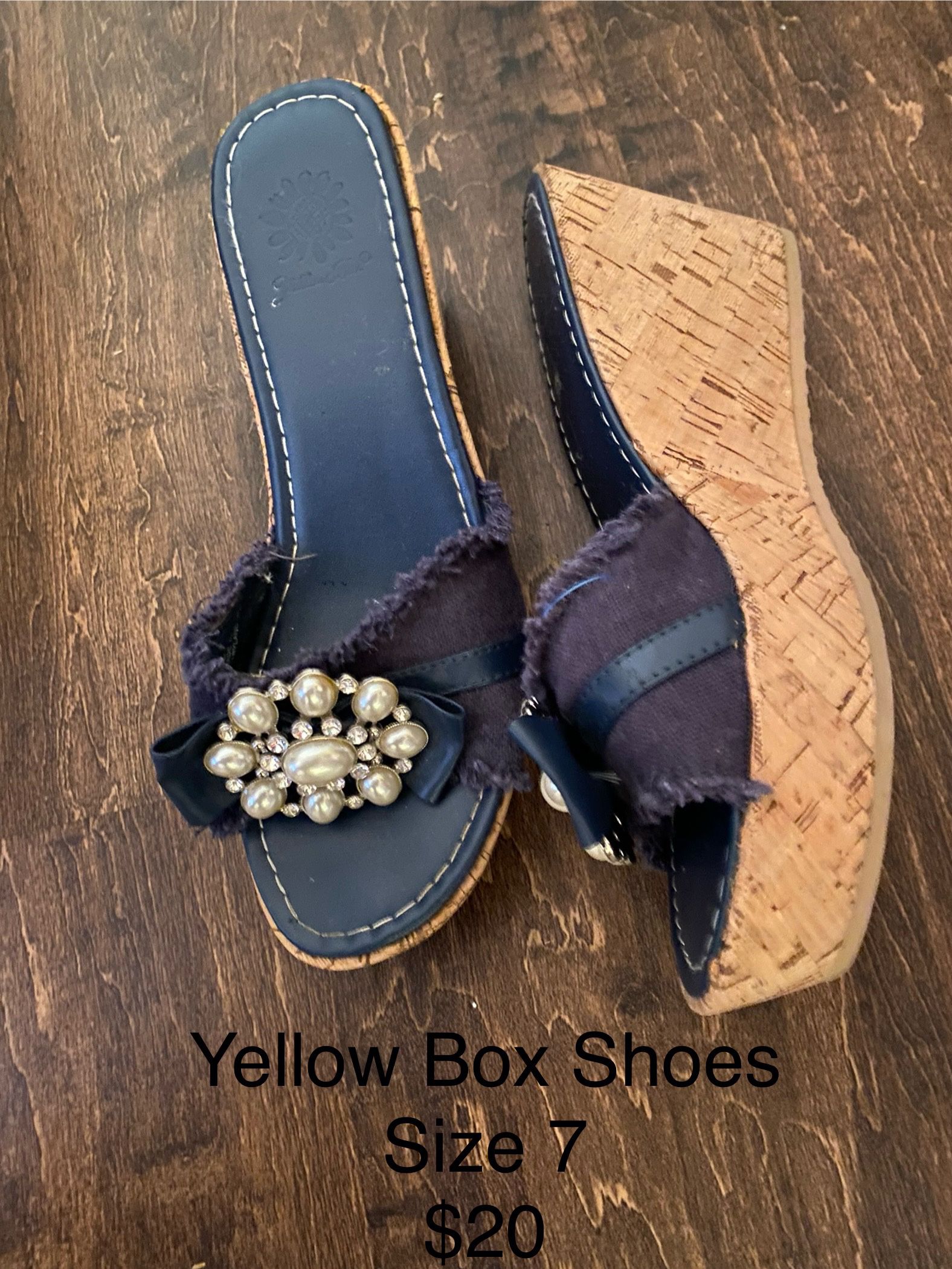 Yellow box Wedge Shoes