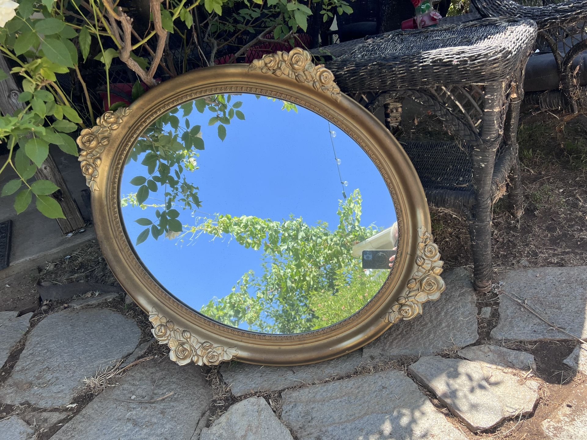 Large Vintage Gold Mirror