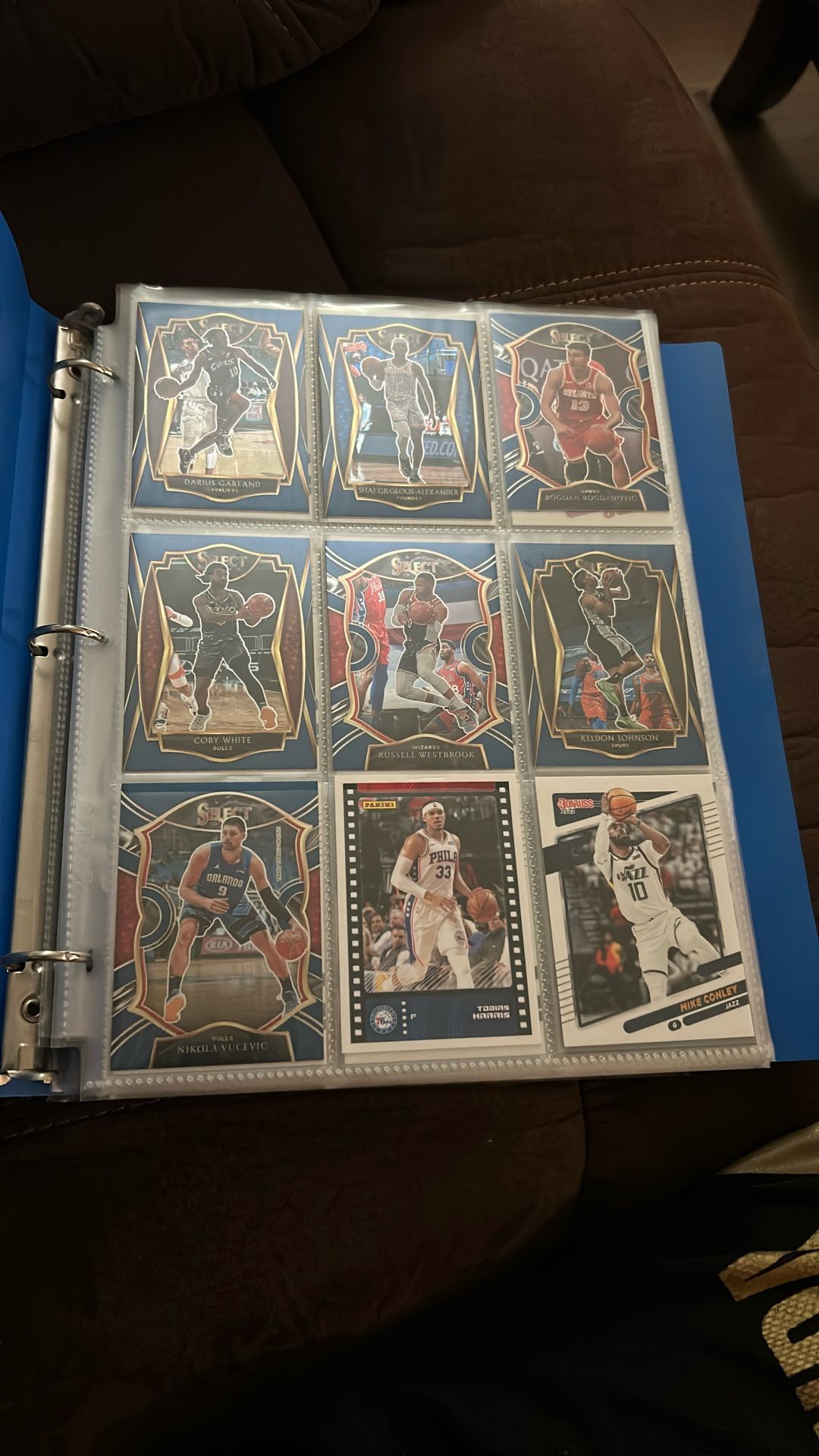 Binder Filled With Sports Trading Cards