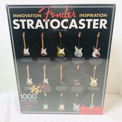 Fender Stratcaster Evolution 1000 Piece Guitar Jigsaw Puzzle