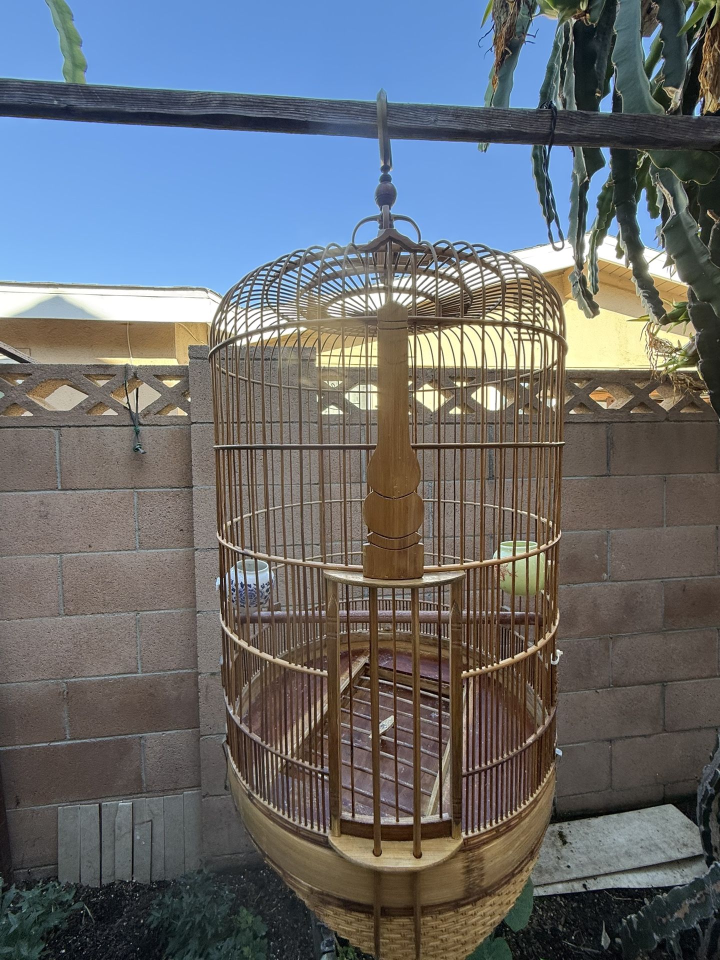 big bamboo bird cage