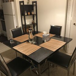 Four Chairs Dining Table 
