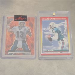 2024 Leaf Pre Production Dan Marino Wave Fire1/1, Hot Gun Score Insert Dolphins