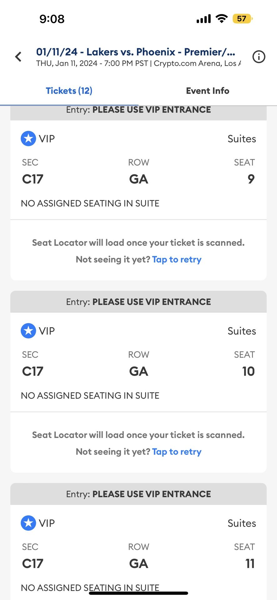 LAKERS VS SUNS VIP SUITE TICKETS