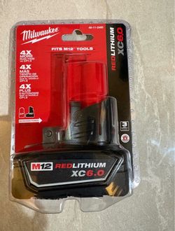 Milwaukee new 6ah battery M12