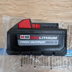 Milwaukee M18 6.0 High Output Battery NEW 
