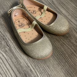 Toddler Gold Flats 