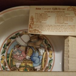 Collectible kids recipe plate set 5 total
