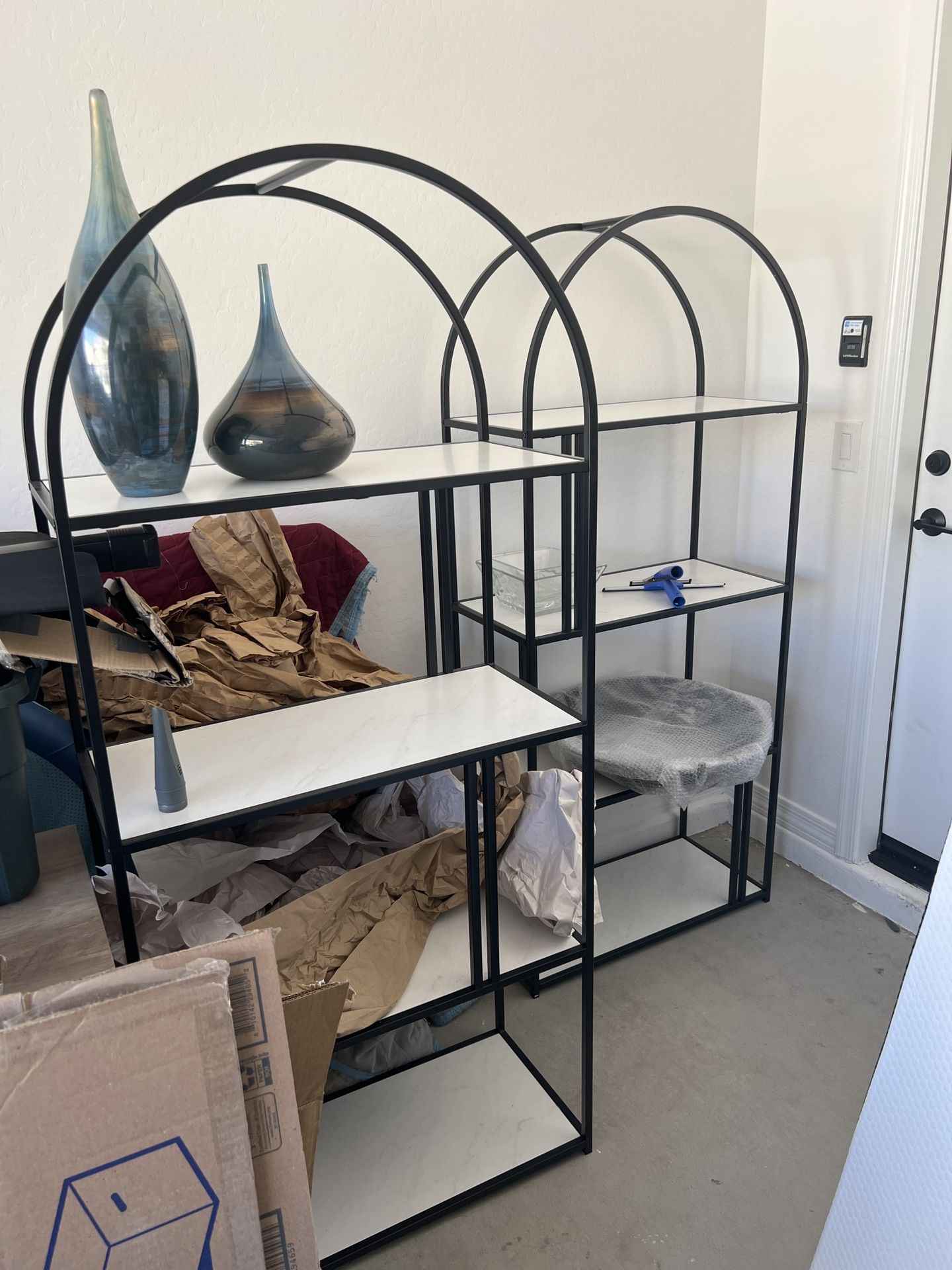 Arched Shelving units
