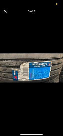 New tires ST235/80/16 14ply tires  Montreal $140 each plus tax