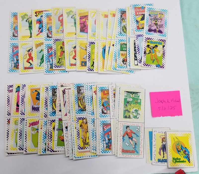 100+ 1989 DC Comics Great Superheroes Trading Cards Rare
