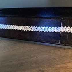 S925 8.5 in Monaco Bracelet VVS1 Moissanite