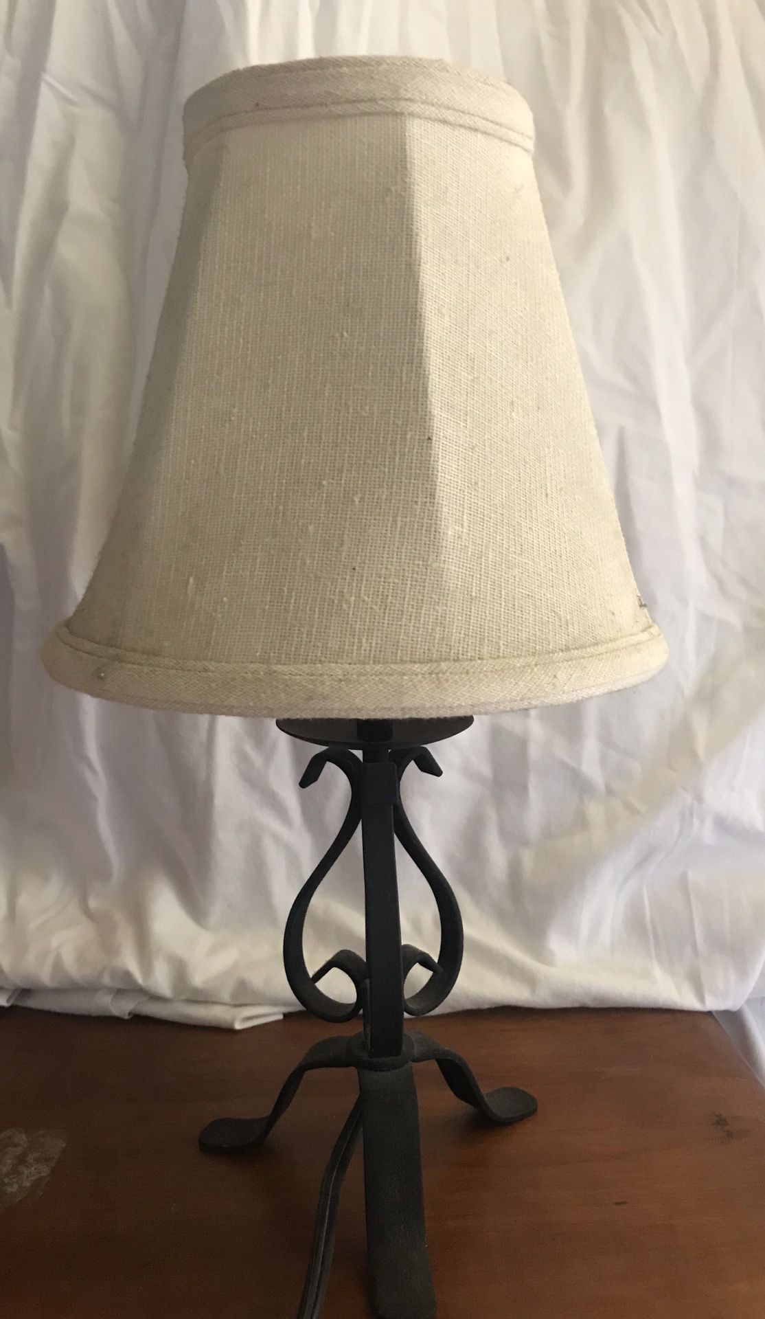 Iron Mini Table Lamp w/ Shade