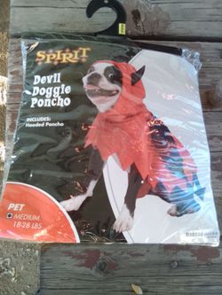 Spirit Devil Doggie Poncho Medium