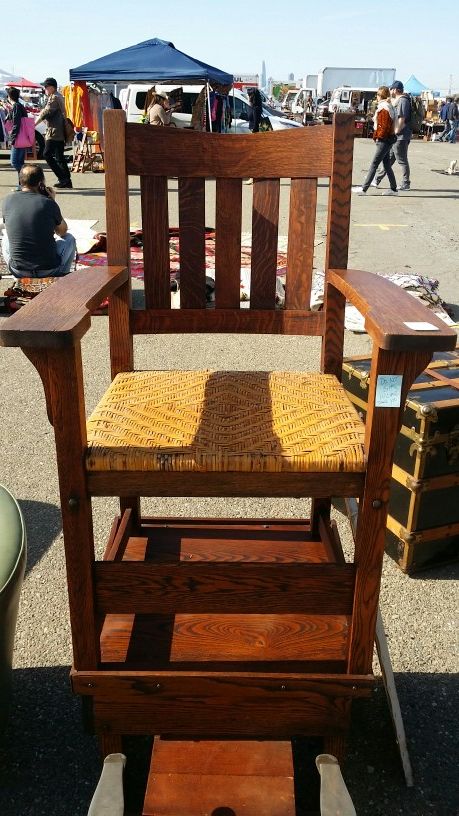 Circa 1905 Gustave Stickley Shoe Shine Chair