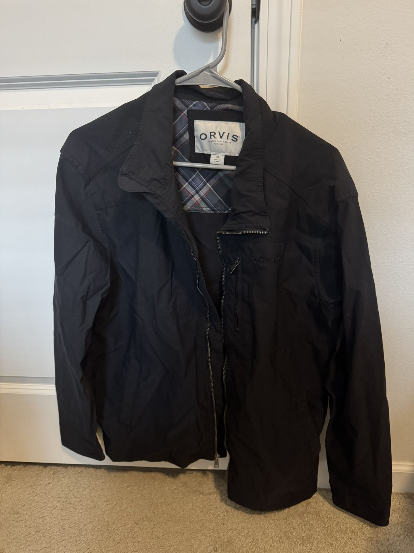 Orvis Black Jacket Size Large