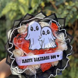 Spooky Bouquet Ramo Buchon Roses