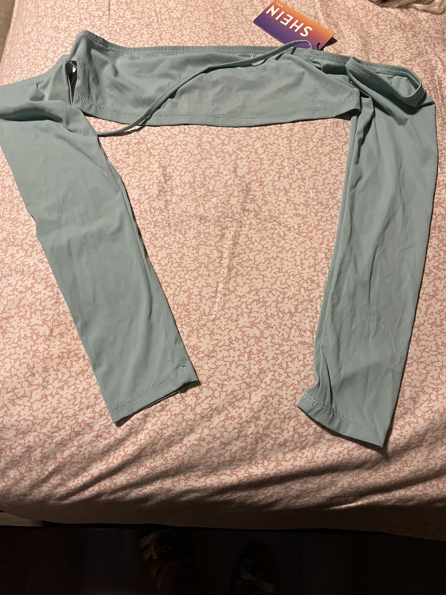 SHEIN Bandeau Long Sleeve Top