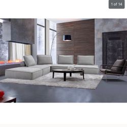 Like New Modern Modular Sectional Sofa 
