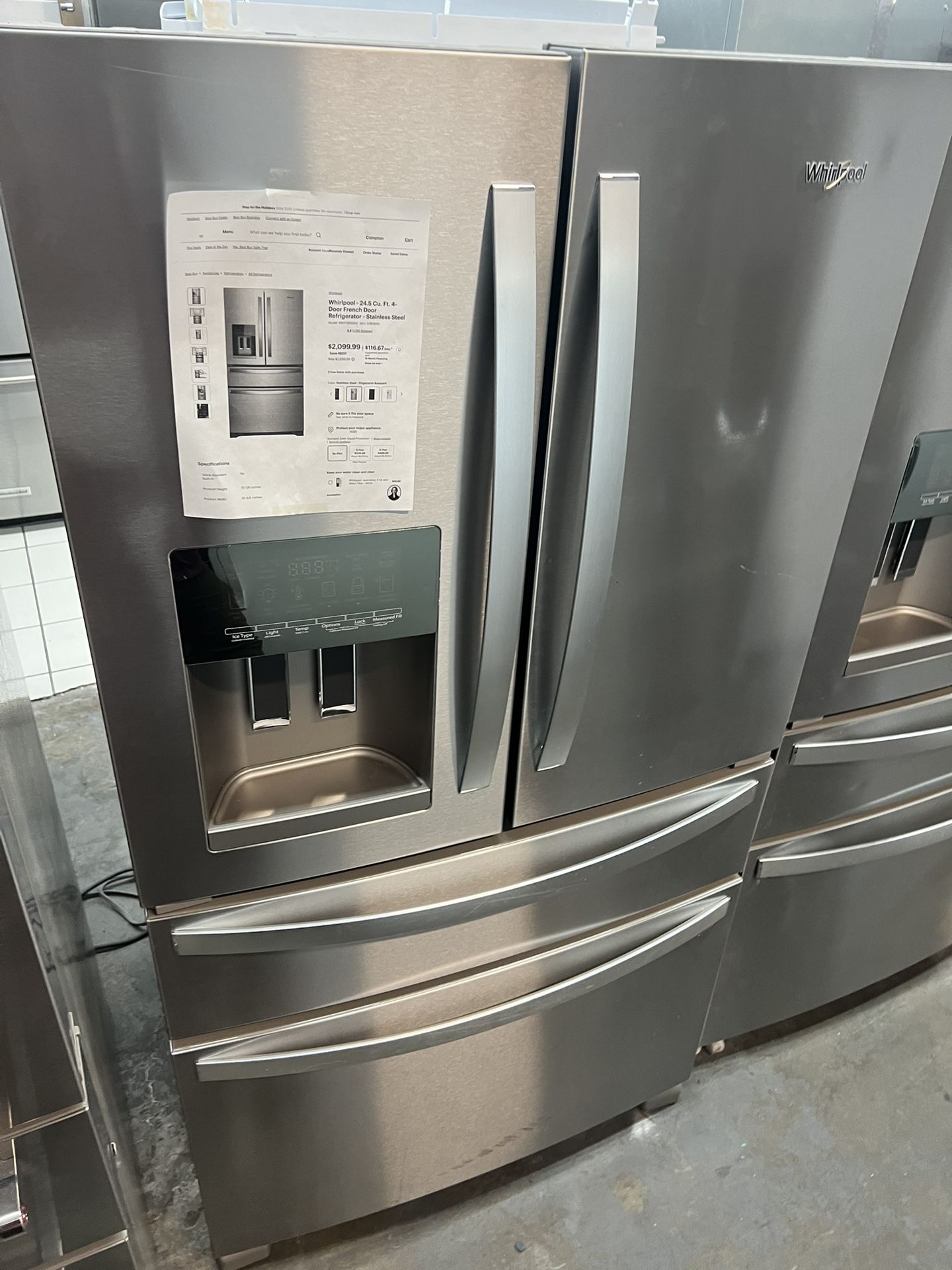 Whirlpool 4 Door Refrigerator 2024