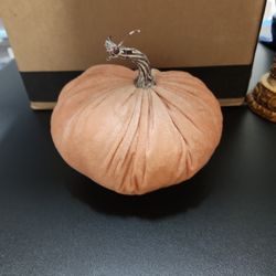 Pink Rose Gold Decor Pumpkin 