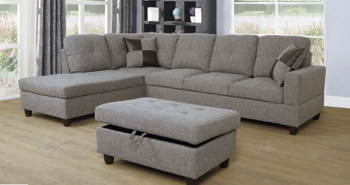 Sectional Couch. Grey