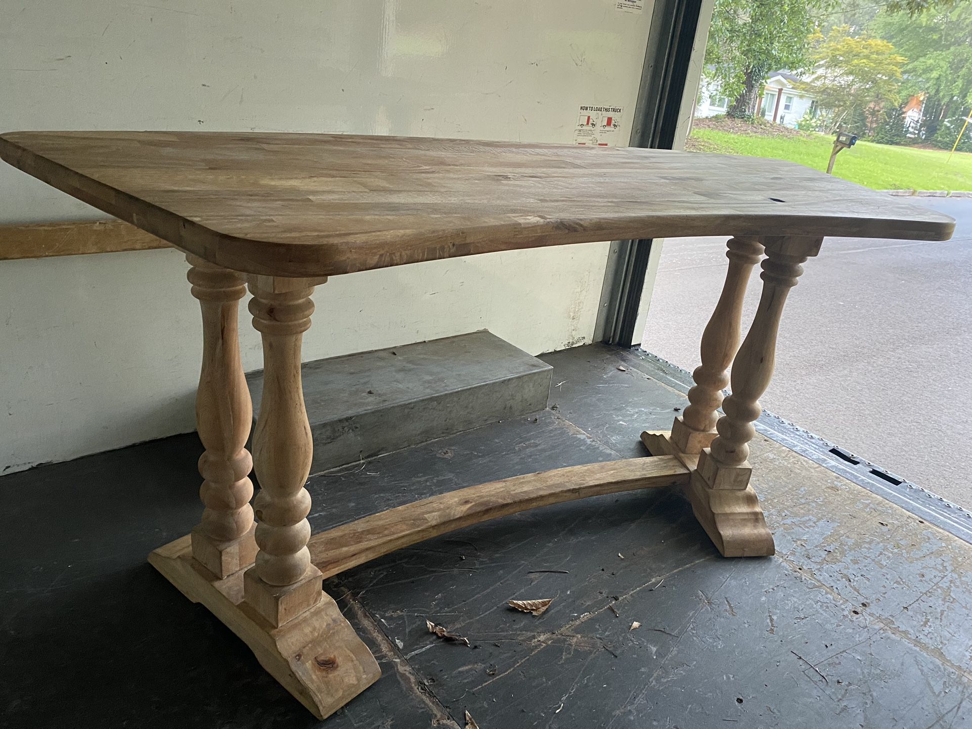 HandMade Curved Wooden Table