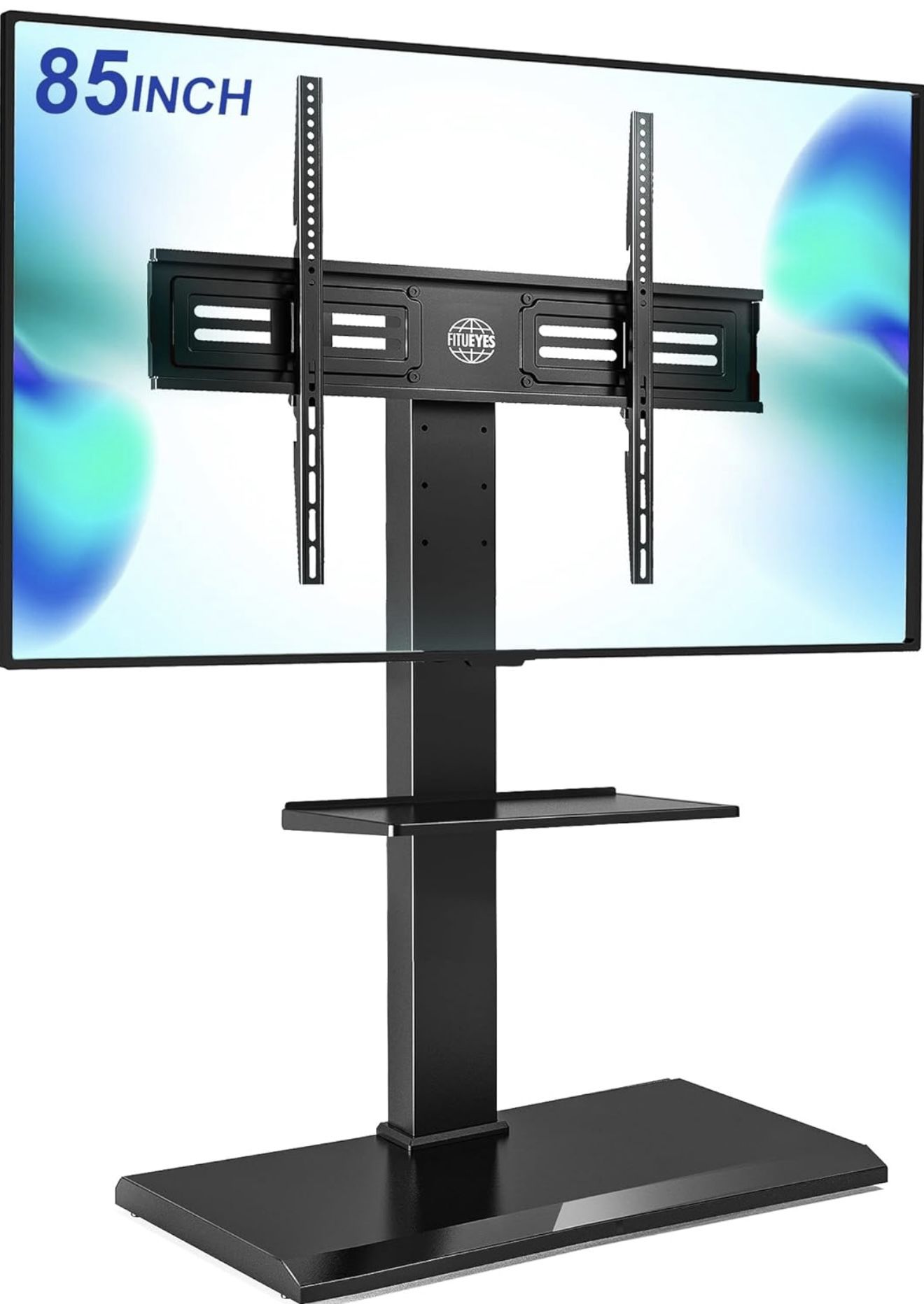 TV Stand, Renter Friendly, 110 Lbs Max, 85" TV Max