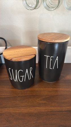 Rae Dunn Sugar and Tea Canister Set