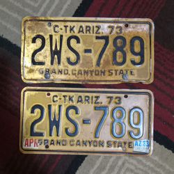 Vtg..License Plates..