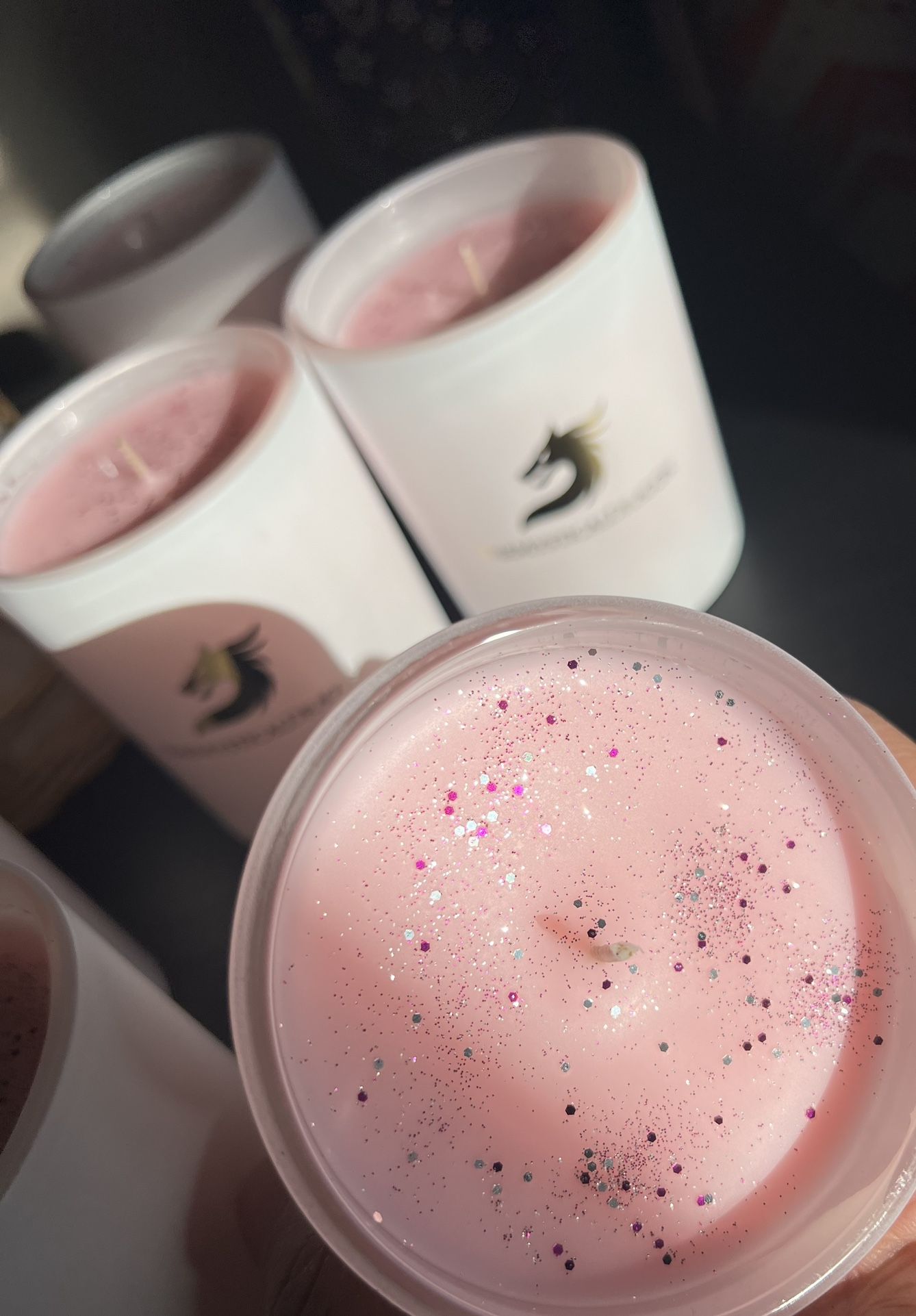 Pink Sugar Scented Coconut Soy Candle