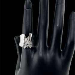 14k White Gold Diamond Ring 