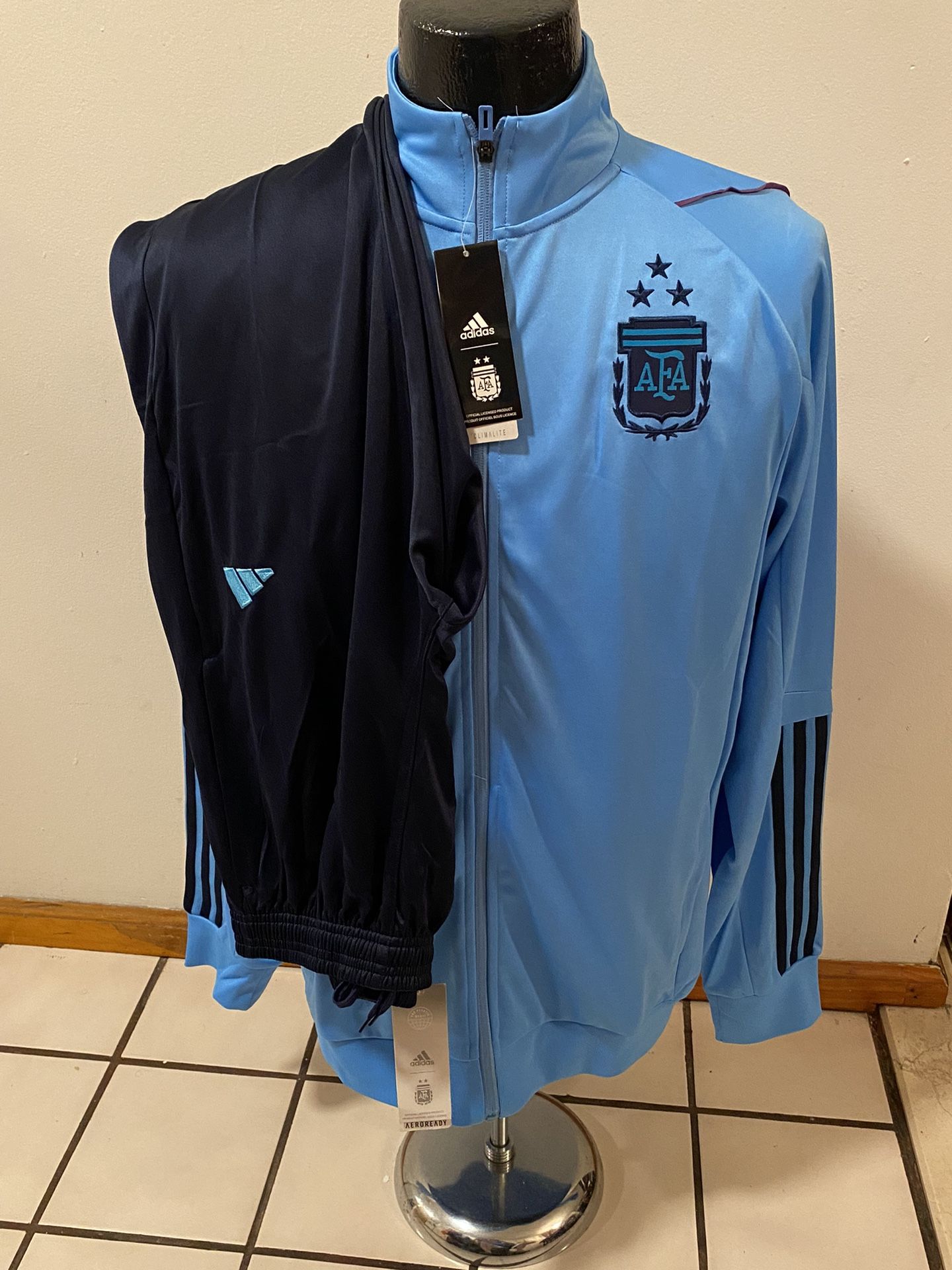 Argentina Messi Training Suit / Set Blue  Unisex