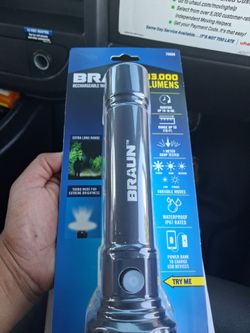 Braun Rechargeable Flashlight 13,000 Lumens